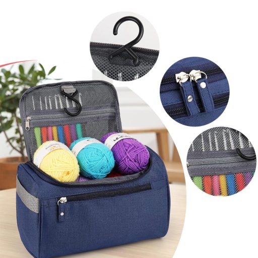 Zestaw do szydełkowania w wiszącej torbie