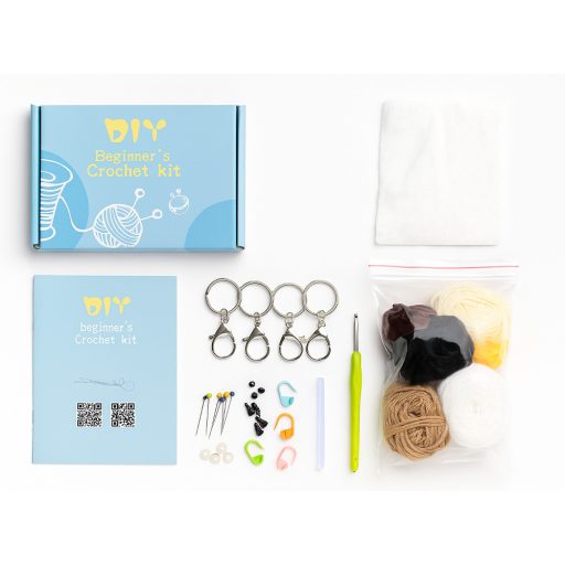 Set de croșetat animale 4 piese