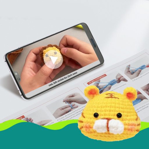 Set de croșetat animale 4 piese