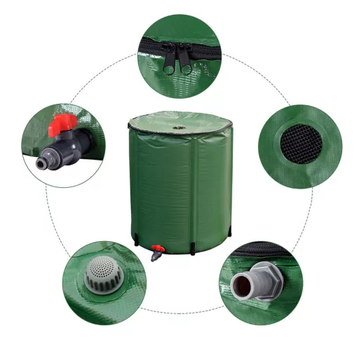 Składany Zbieracz Wody Deszczowej, 200L