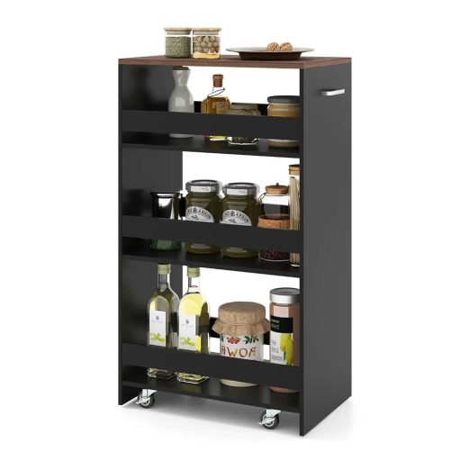 Wózek piętrowy na przyjęcia, czarny