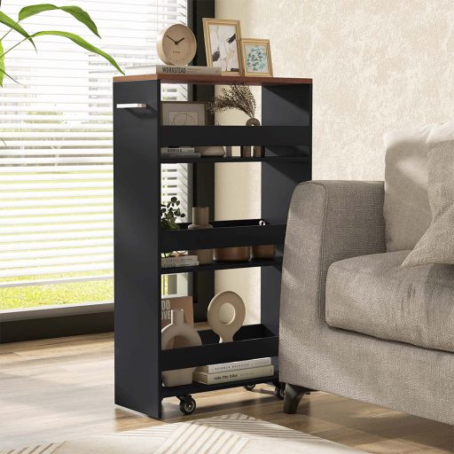 Wózek piętrowy na przyjęcia, czarny