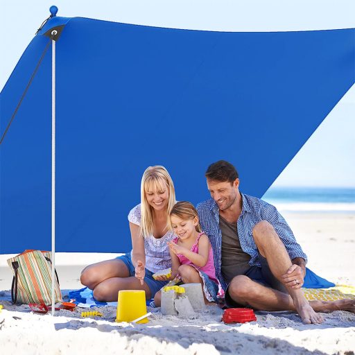 Przenośna osłona przeciwsłoneczna z 4 workami z piaskiem 3x3x2 m UV50+