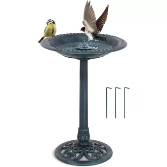 Kąpielisko dla ptaków z plastiku, zielone