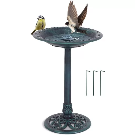 Kąpielisko dla ptaków z plastiku, zielone