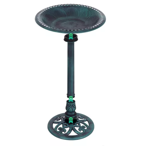 Kąpielisko dla ptaków z plastiku, zielone