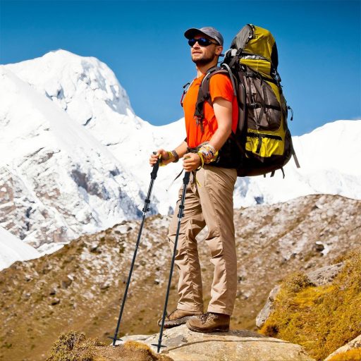 Ultralekka regulowana laska trekkingowa 115-130 cm