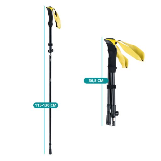 Ultralekka regulowana laska trekkingowa 115-130 cm