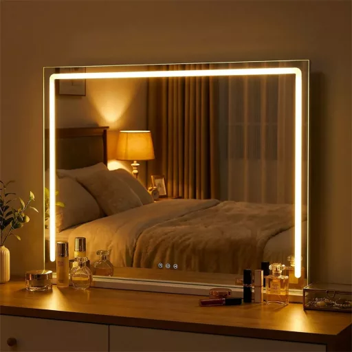 Lustro kosmetyczne Hollywood LED 80x14x62,5 cm