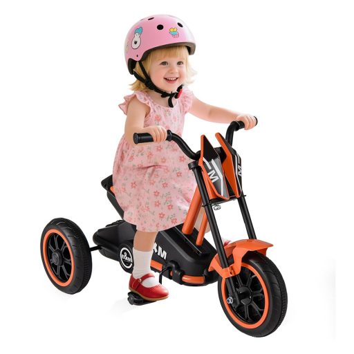 Dziecięcy trójkołowy rowerek trójkołowy, pomarańczowy