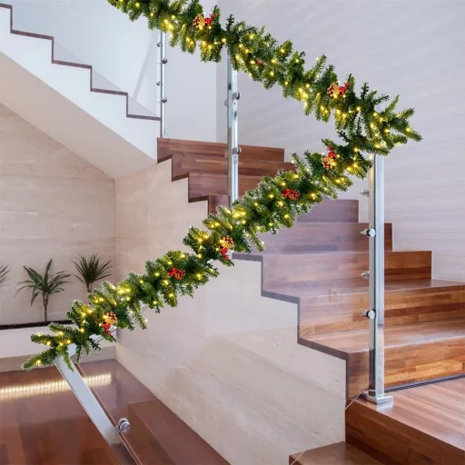 Girlanda Świąteczna z 100 Ciepłymi LED, 2.7m