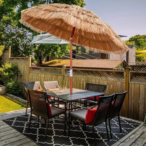 Tropikalny Parasol Słoneczny z Torbą, Regulowany