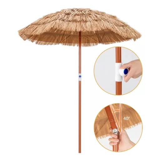 Tropikalny Parasol Słoneczny z Torbą, Regulowany
