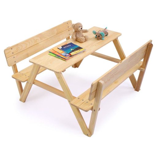 Dziecięcy stół piknikowy, naturalny
