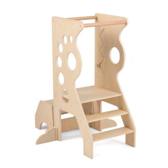 Drewniany podest dla dzieci