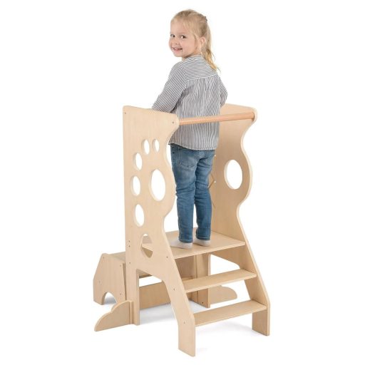 Drewniany podest dla dzieci