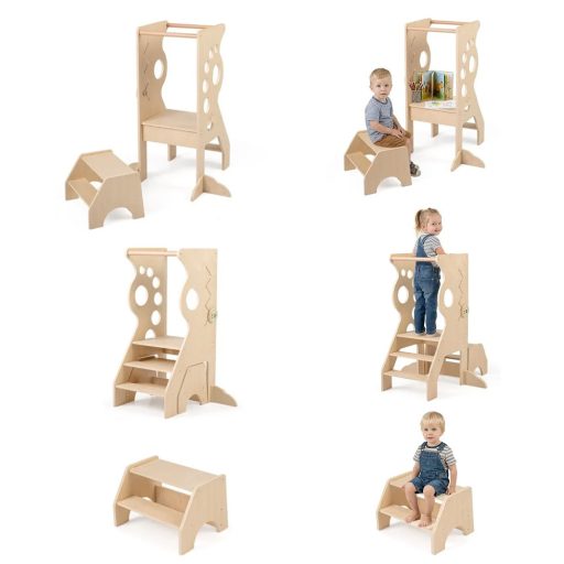 Drewniany podest dla dzieci