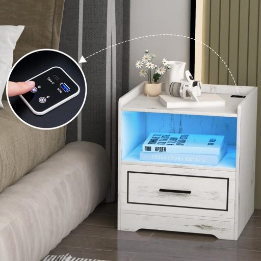 Stylowy nocny stolik w stylu vintage