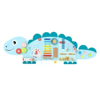 Interaktywna tablica dla dzieci niebieska dinozaur