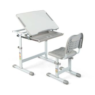 Dziecięce biurko z krzesłem z regulacją wysokości