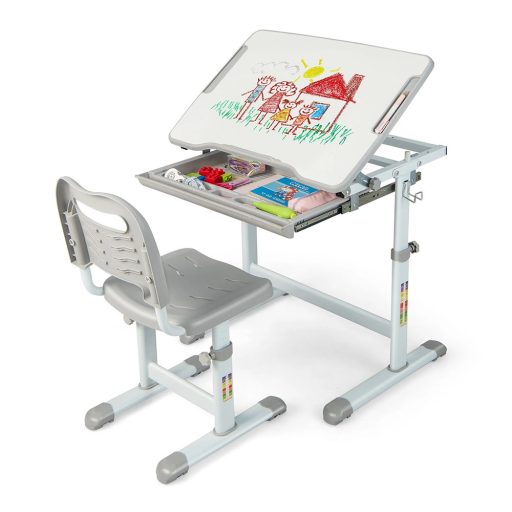 Dziecięce biurko z krzesłem z regulacją wysokości