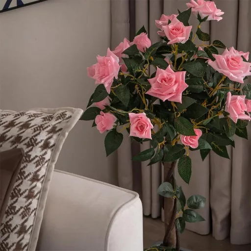 Sztuczne drzewo różane, 93 cm