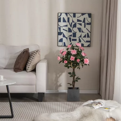 Sztuczne drzewo różane, 93 cm