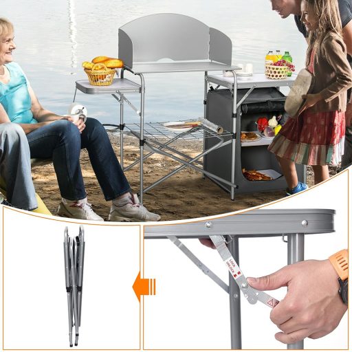 Składany stół kempingowy z opakowaniem
