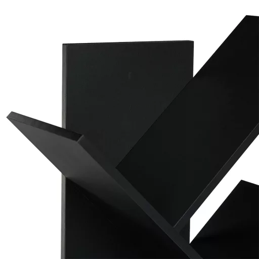 10-poziomowa półka na książki, czarna