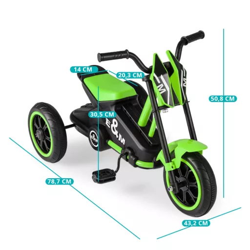 Trójkołowy rowerek dziecięcy zielony