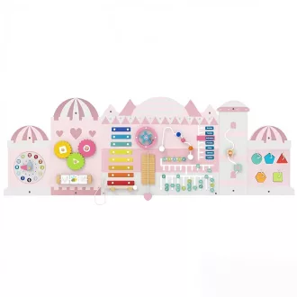 Interaktywna tablica dla dzieci różowa zamek