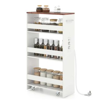 Wózek magazynowy 4-poziomowy ze stacją ładowania