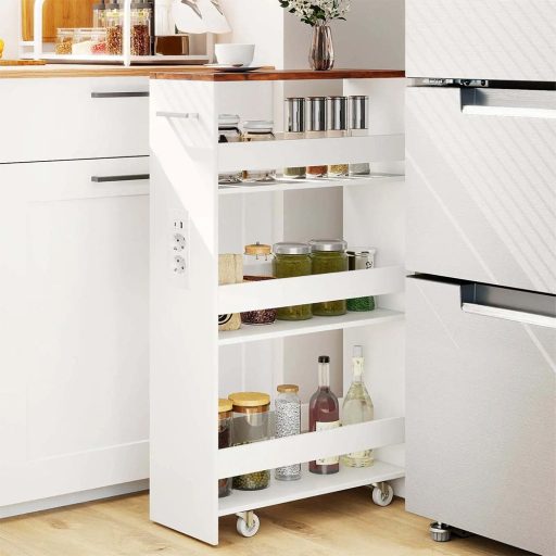 Wózek magazynowy 4-poziomowy ze stacją ładowania