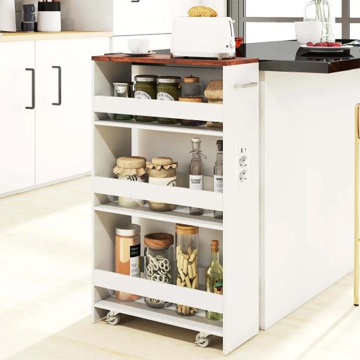 Wózek magazynowy 4-poziomowy ze stacją ładowania