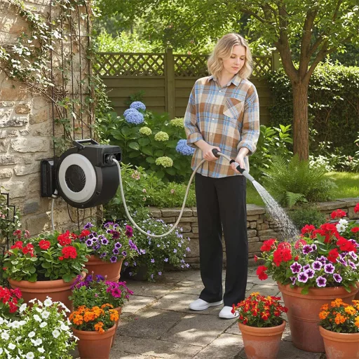 Naścienny zwijany zraszacz