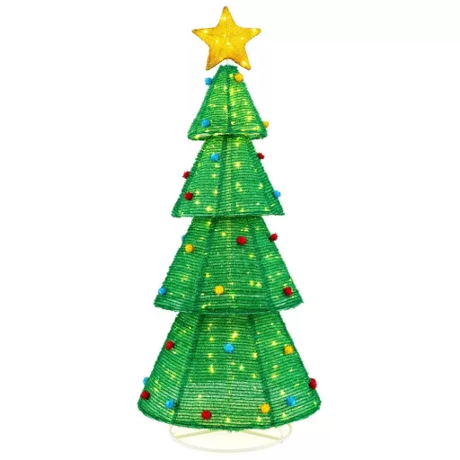 Zewnętrzna dekoracyjna choinka sosnowa 200LED 190cm