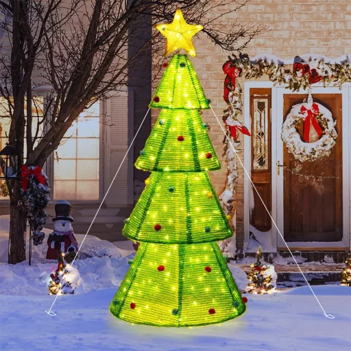 Zewnętrzna dekoracyjna choinka sosnowa 200LED 190cm