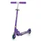 Składana aluminiowa hulajnoga dziecięca z podświetlanymi kołami LED, fioletowa