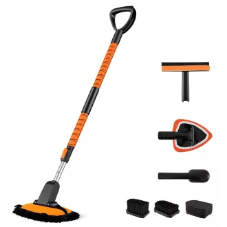 Zestaw teleskopowych szczotek do mycia auta