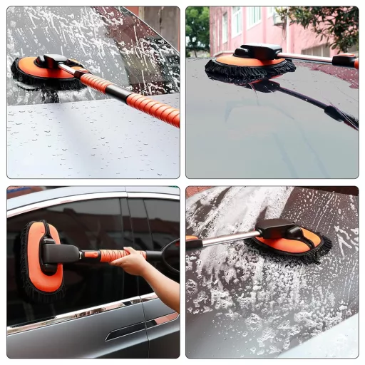 Zestaw teleskopowych szczotek do mycia auta