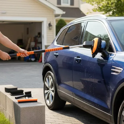 Zestaw teleskopowych szczotek do mycia auta