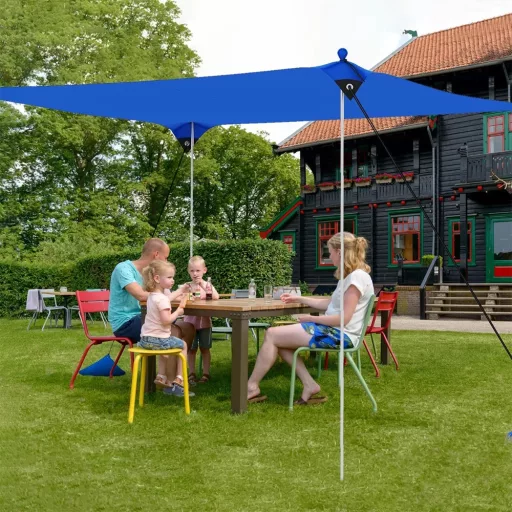 Przenośna osłona przeciwsłoneczna z 4 workami z piaskiem 2,3x2x2 m UV50+