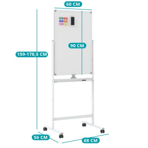 Tablica Flip Chart z Akcesoriami, 60 x 90 cm