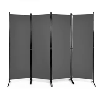 4-panelowa ścianka działowa 173 cm szara