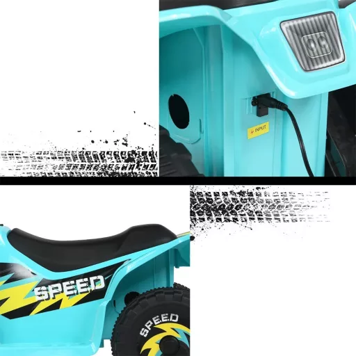 Akumulatorowy quad dziecięcy 6V, niebieski