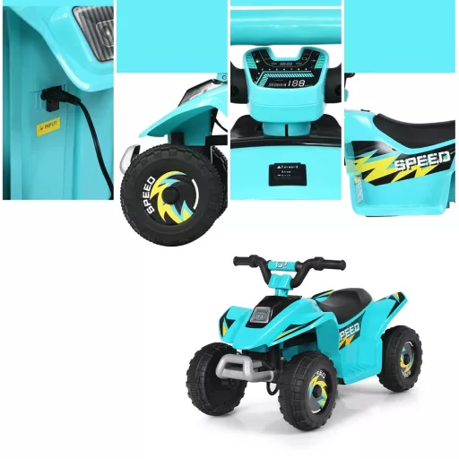Akumulatorowy quad dziecięcy 6V, niebieski