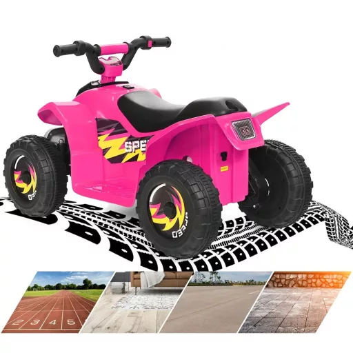 Akumulatorowy quad dla dzieci, różowy