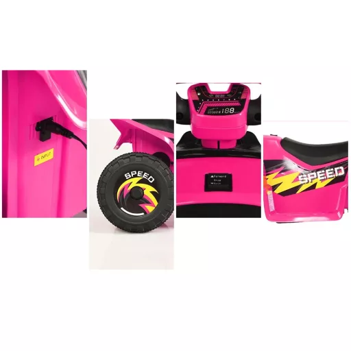 Akumulatorowy quad dla dzieci, różowy