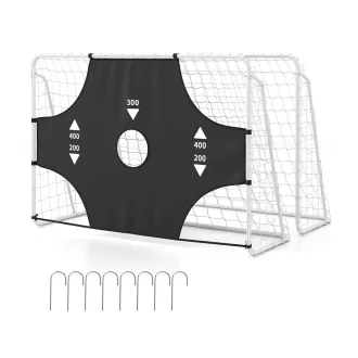 Bramka do piłki nożnej z wyjmowanym celem