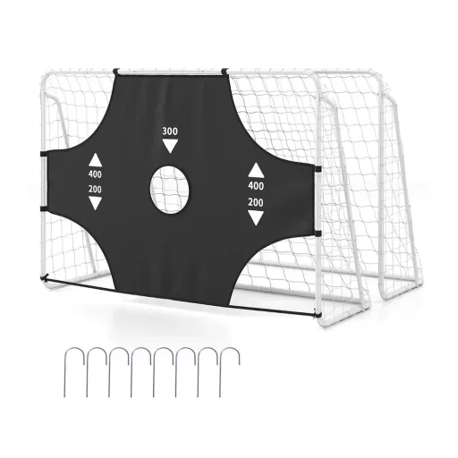 Bramka do piłki nożnej z wyjmowanym celem